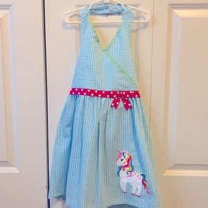 Girls Unicorn Halter Dress
